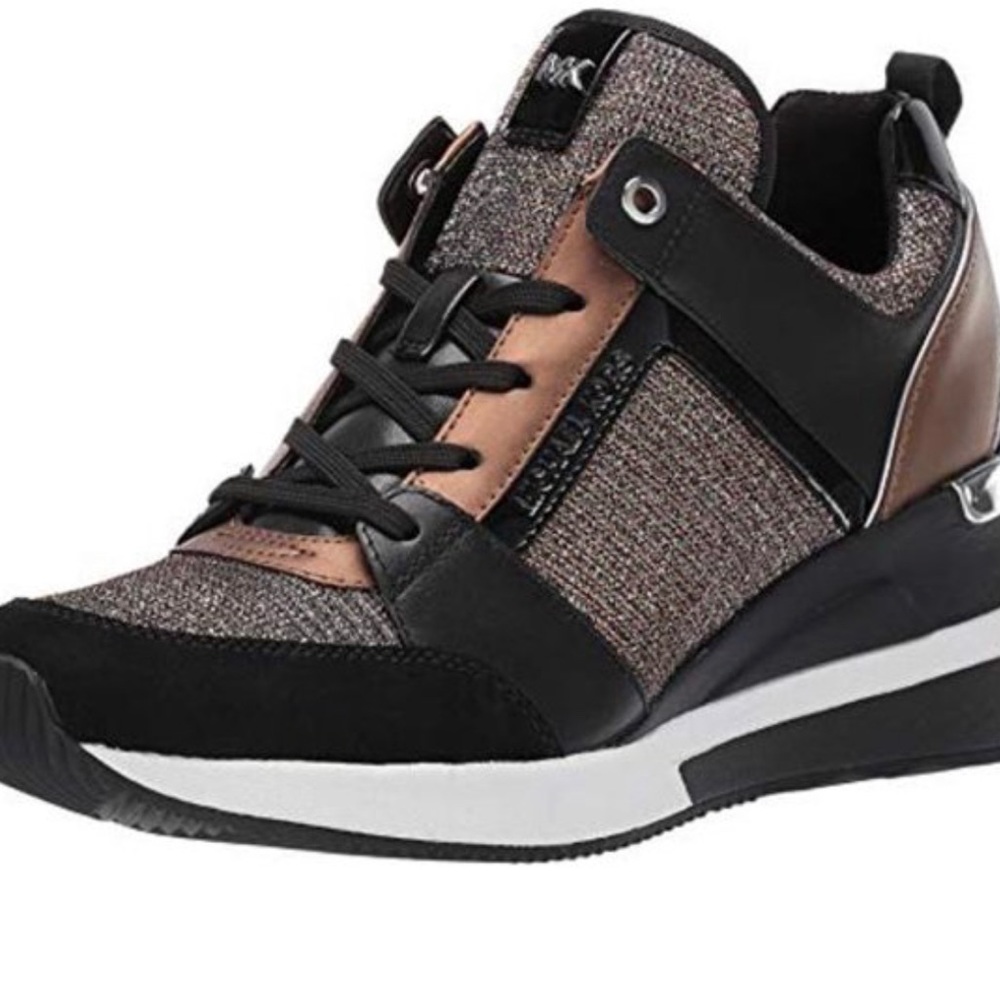 Michael Kors Georgie Metallic Trainers🖤🤎
